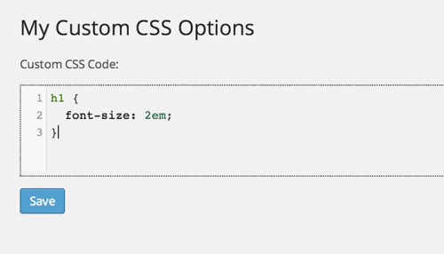 My Custom CSS WordPress Plugin