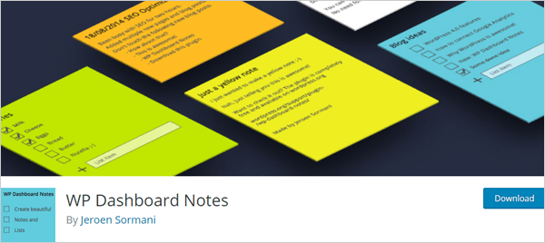 WP Dashboard Notes - WordPress dashboard plugin.