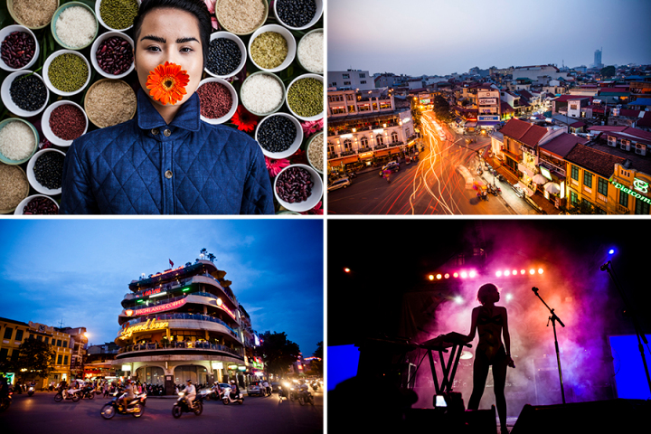 Various photographs from Hanoi, Vietnam.