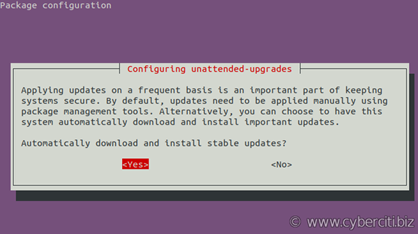 Ubuntu enable automatic updates