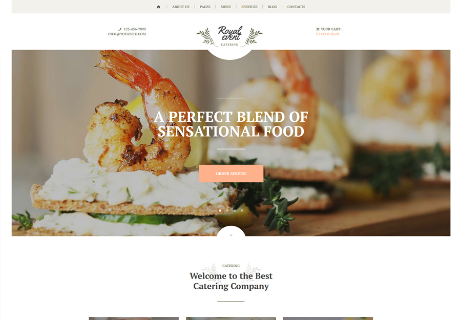 Royal Event - Planner & Catering Company WordPress Theme