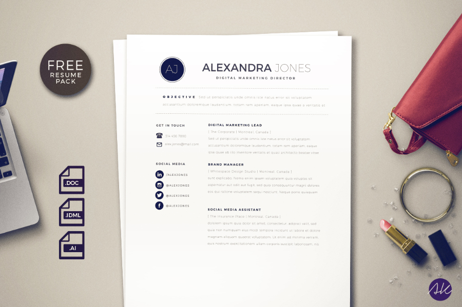 Clean-Styled-Resume-Pack-Free-Sample-prev01