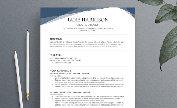 blue-resume-ms-word-free