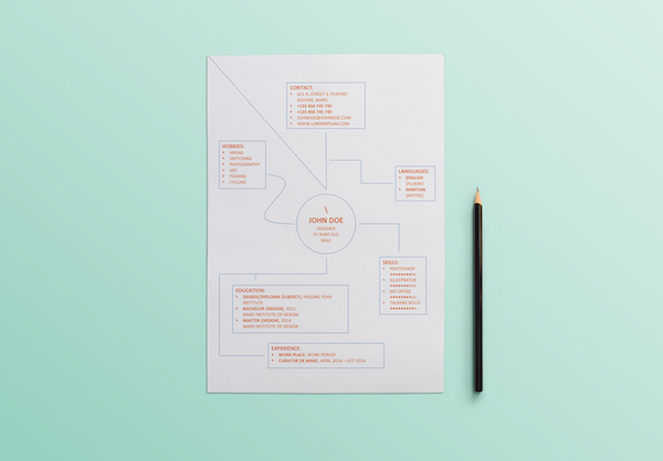 chart-resume-template-microsoft-word-free