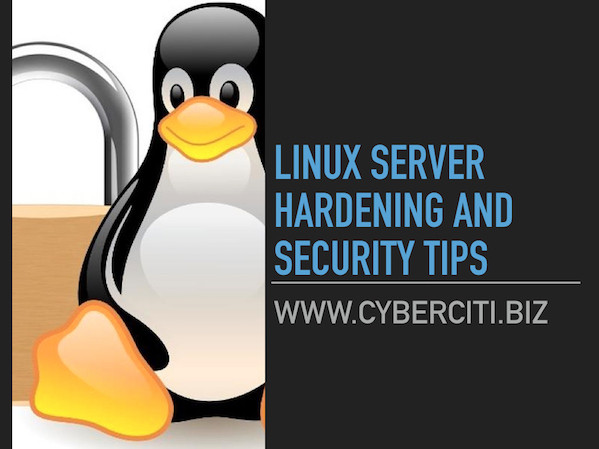 Linux Server Hardening Security Tips