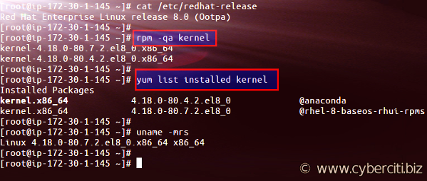 List Installed Linux Kernels