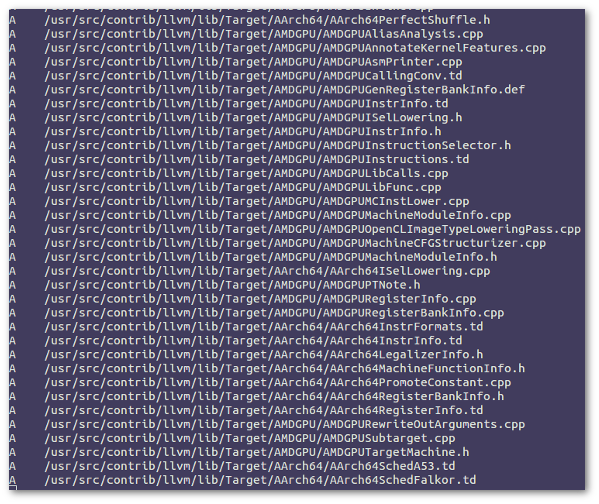 update source tree at /usr/src using svn command