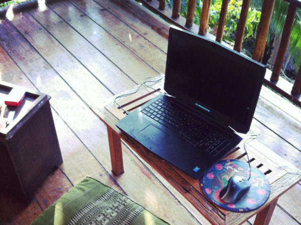 working remotely from the jungle
