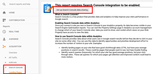 Set Up Search Console Integration