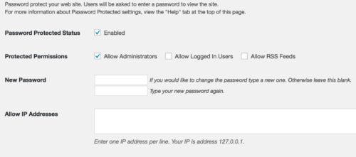 how to password protect your whole wordpress site