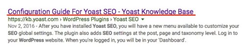 Yoast SEO - Meta title separator