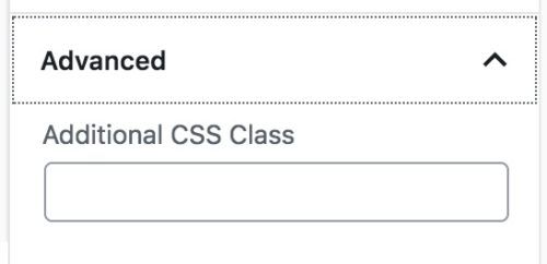 Additional CSS Class
