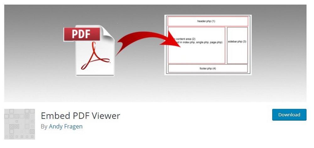 embed PDF viewer plugin