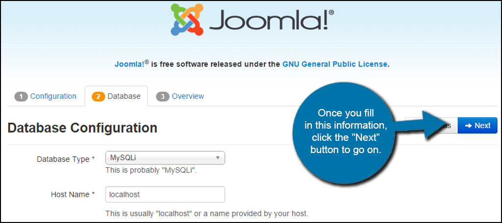 Joomla Database Info