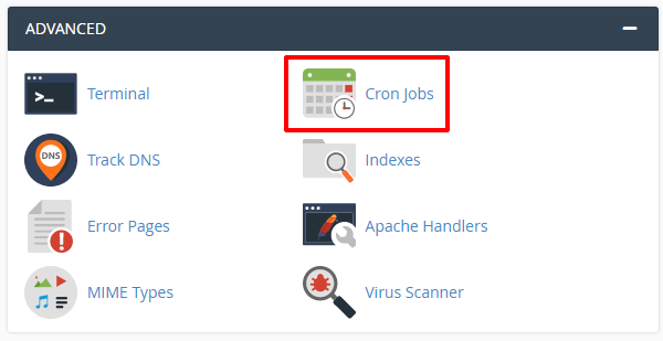 cPanel Dashboard - Cron Jobs