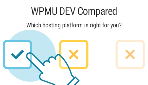 A preview of our WPMU DEV compared page