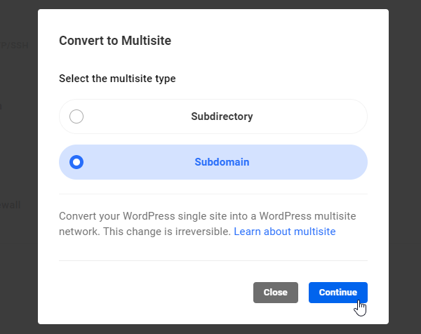 Convert Multisite to Subdomain