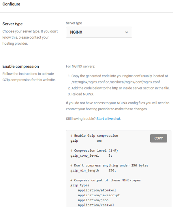 Hummingbird - Configure Server type