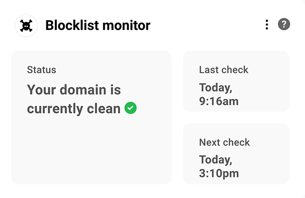 The blocklist monitor area.