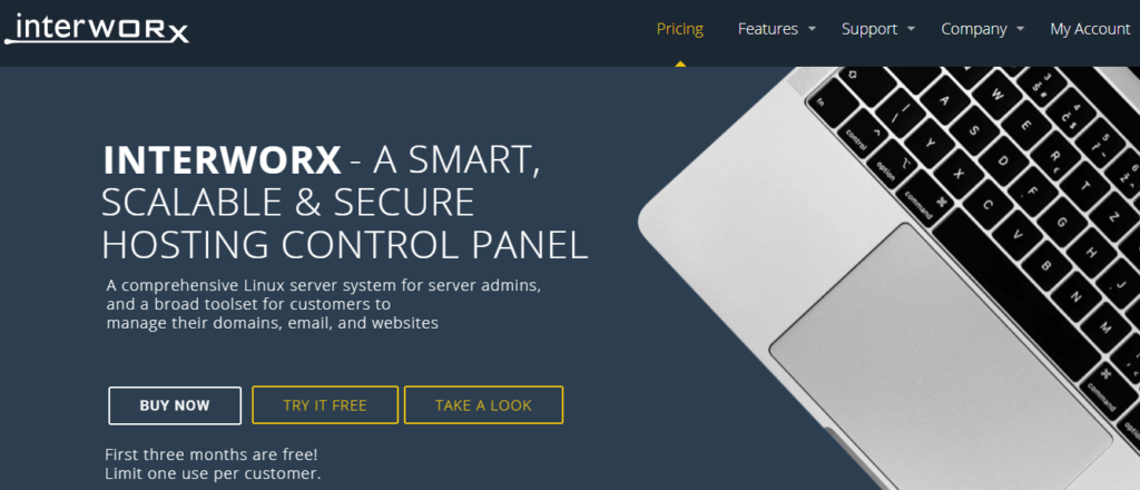 The InterWorx web hosting control panel.