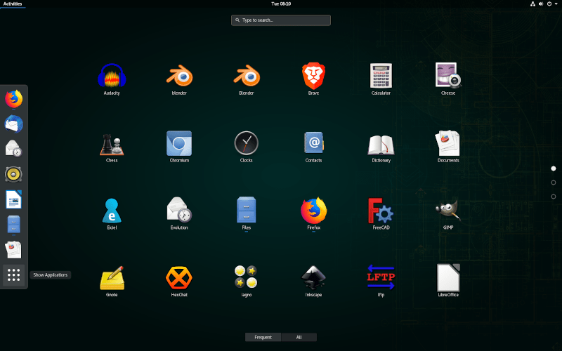 Opensuse 15.1 GNOME screenshot