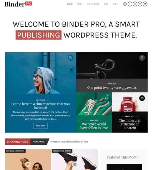 BinderPro Affiliate Marketing Publishing Theme 