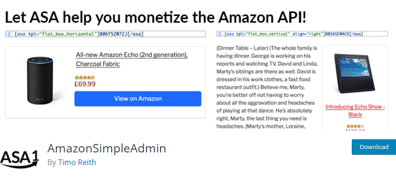 ASA Amazon Affiliate Plugin for WordPress
