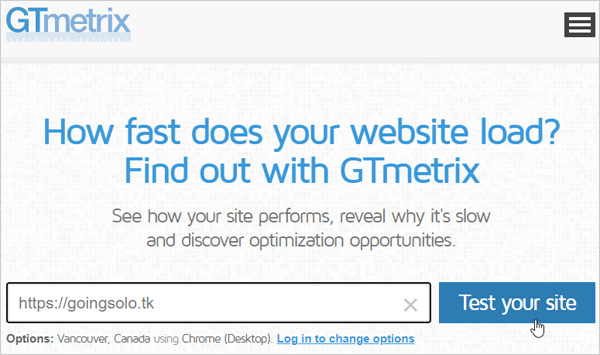 GTmetrix Page Speed Test