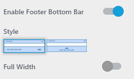 Footer Style and Width 
