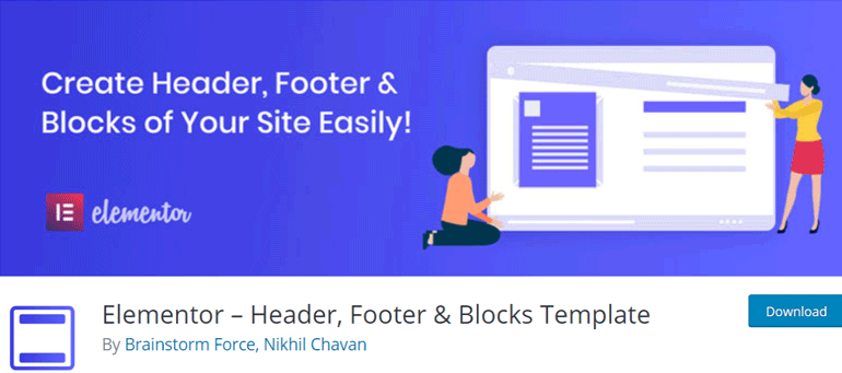 Elementor - Header, Footer, Blocks Template