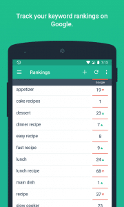 SERPmojo mobile rank tracking app
