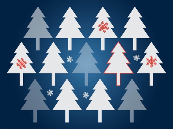 christmas-trees-vector-background