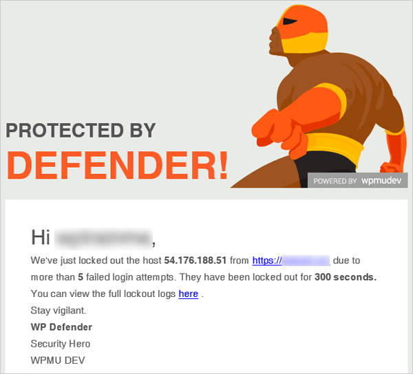 Defender Lockout Notification