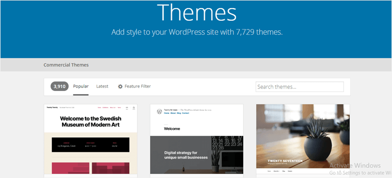 WordPress Theme directory