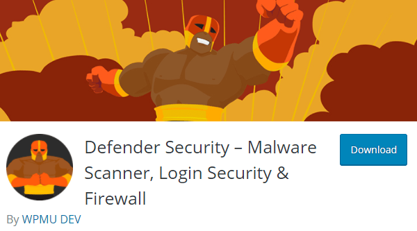 Screenshot of Defender's page header from wp.org