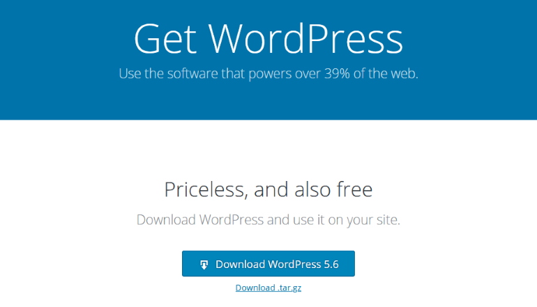 download wordpress update