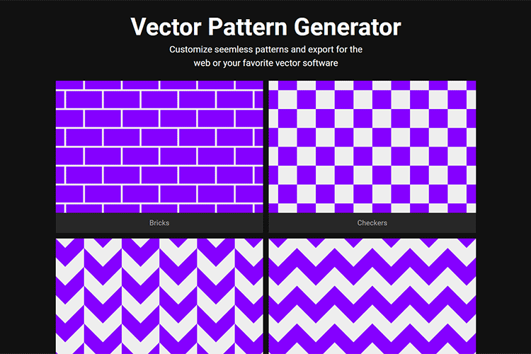 Example from VISIWIG Vector Pattern Generator