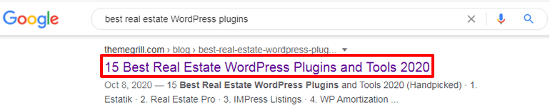 Using Keywords in Title Tags