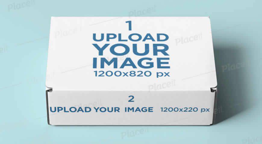Mailing Box Photoshop PSD Mockup Template