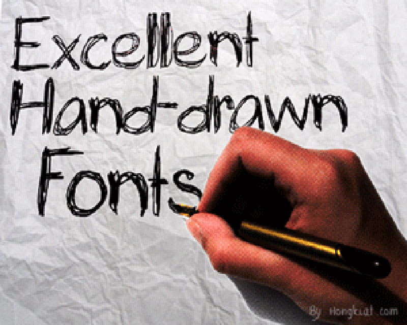 hand drawn fonts