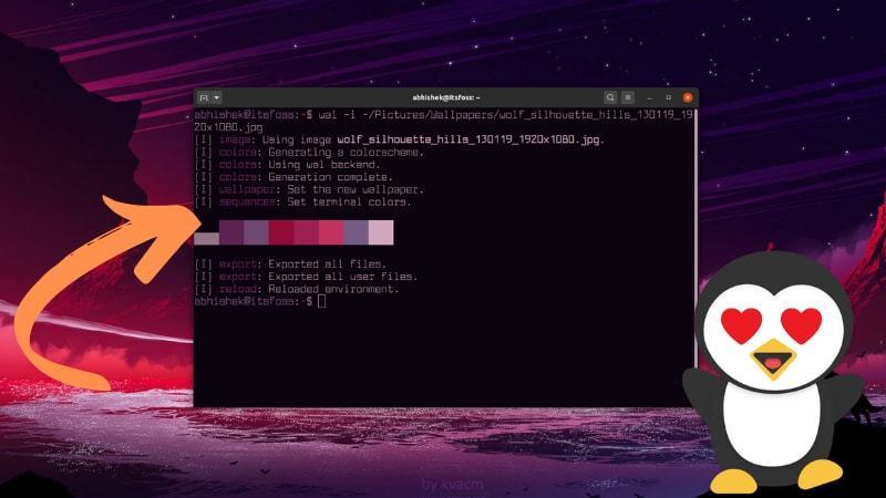 Automatically Change Color Scheme of Your Linux Terminal Based on Your Wallpaper
