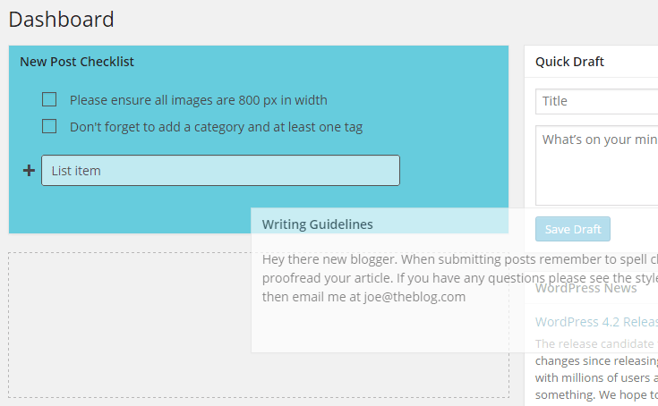 Drag and drop your notes into place