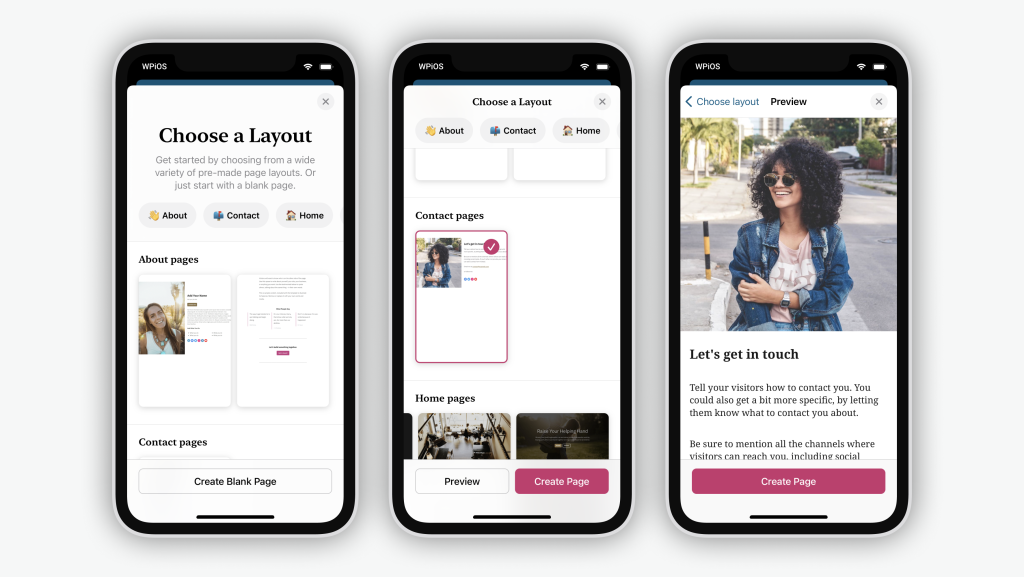 build-a-beautiful-site-in-the-wordpress-mobile-apps-with-predesigned-page-layouts