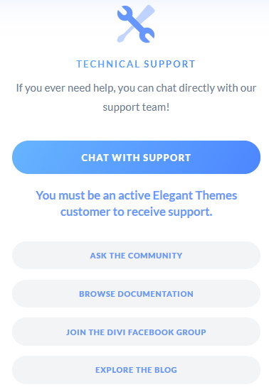 Divi Support