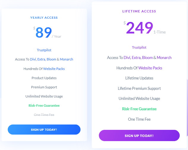 Divi Pricing