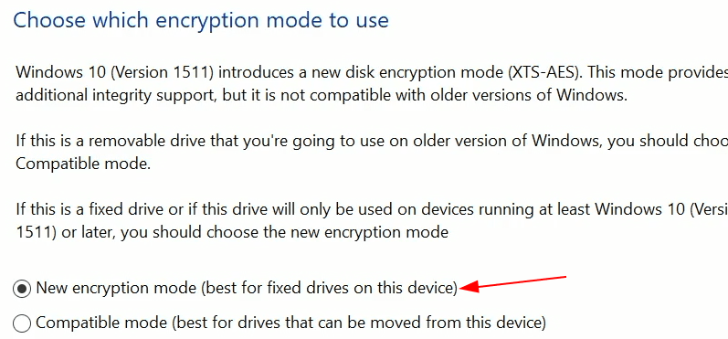 Encryption Type