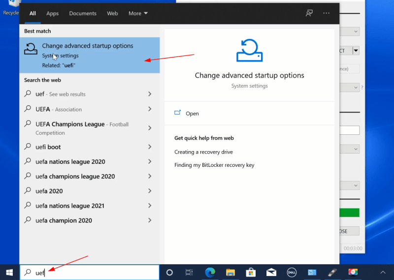 Accessing Uefi Settings Windows