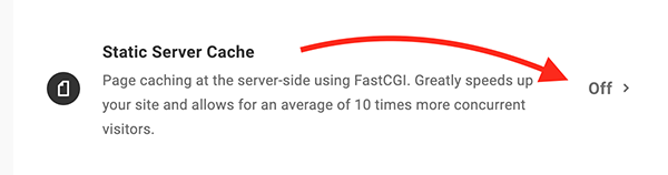 Where to activate fast CGI.