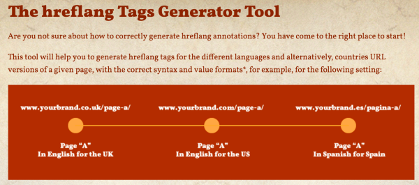 The hreflang tags generator tool