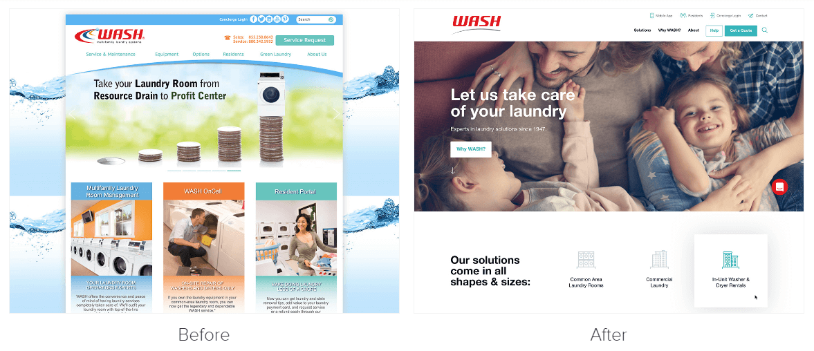 Wash Website Redesign
